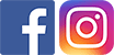facebook and instagram logos