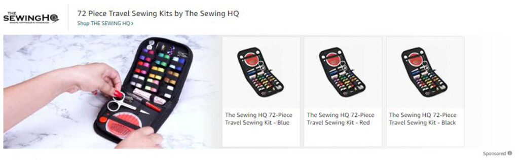Sewing HQ Amazon Sponsored Product Listing